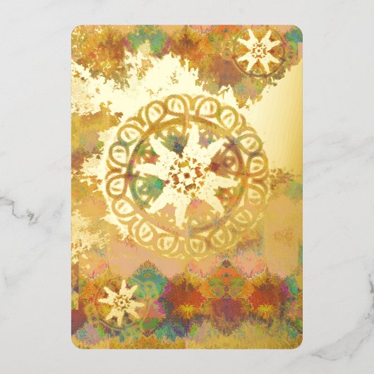 Het heelal folie feestdagenkaart (Voorkant)