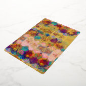 Het heelal folie feestdagenkaart (Gedraaid)