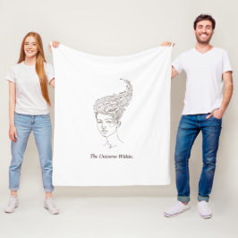 Het heelal in een minimalistisch fleece deken - Ce
