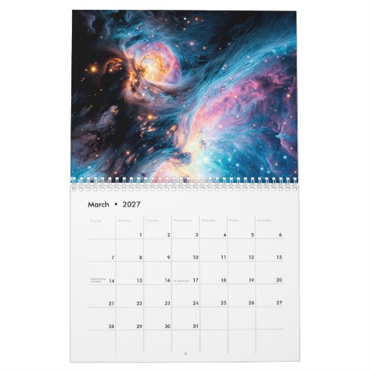 Het heelal kalender (Mar 2027)