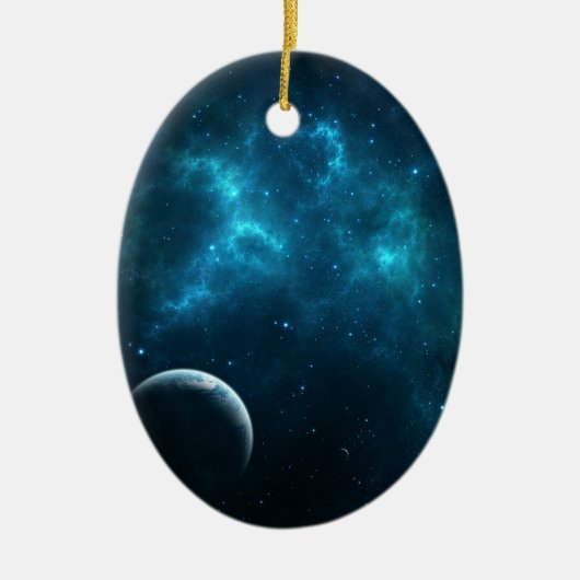 Het heelal keramisch ornament (Voorkant)