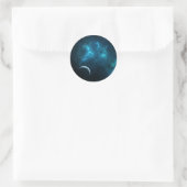Het heelal ronde sticker (Tas)