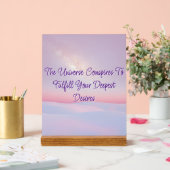 Het heelal spant een acryl teken in bord (Huwelijk)