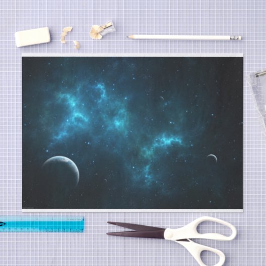 Het heelal tissuepapier (Craft)