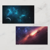Het heelal visitekaartje (Voorkant / Achterkant)
