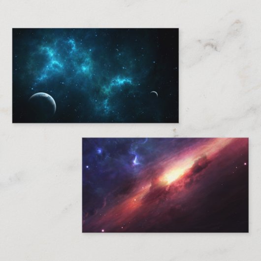 Het heelal visitekaartje (Voorkant / Achterkant)