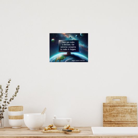 Het heelal zweert samen poster (Keuken)