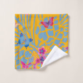 Het heerlijk wonderbaarlijke patroon van Floral Fe Bad Handdoek (Wasdoekje)