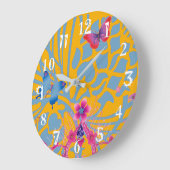 Het heerlijk wonderbaarlijke patroon van Floral Fe Grote Klok (Hoek)