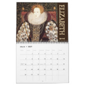 Het heerlijke tijdperk van Elizabeth I Wall Calend Kalender (Mar 2027)