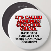 Het heet Armeense genocide, kolossale knop Ronde Button 6,0 Cm (Voorkant /achterkant)