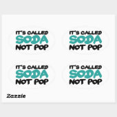 Het heet frisdrank, geen pop ovale sticker (Vel)