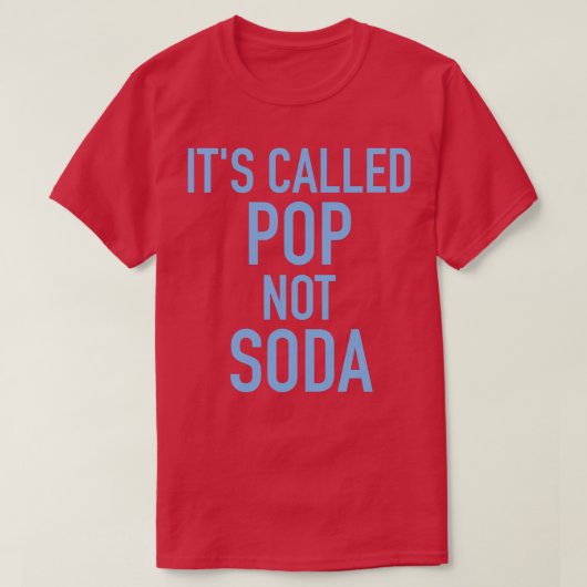 Het heet geen soda t-shirt (Design voorkant)