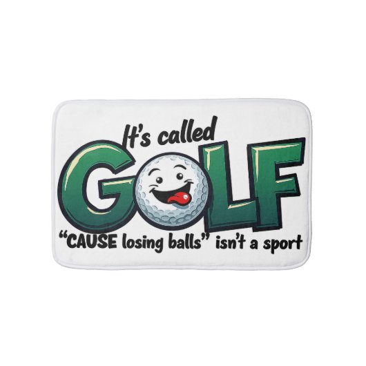 Het heet Golf Funny Badkamer Decor Badmat (Voorkant)