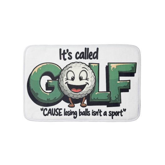 Het heet Golf Funny Badkamer Decor Badmat (Voorkant)