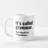 Het heet Grammar Koffiemok (Links)