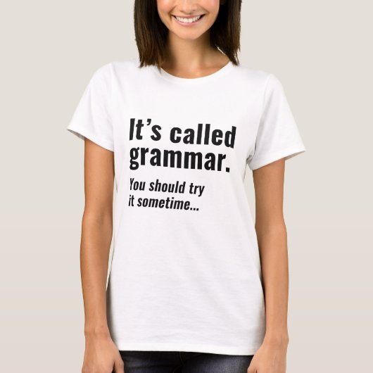 Het heet Grammar T-shirt (Voorkant)