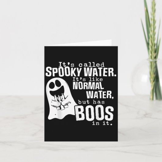 Het Heet Griezelig Water Het Is Net Gewone Water M Kaart (Voorkant)