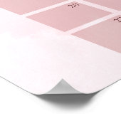 Het Heet Lucht Ballon Baby Shower Verwachte Datum Poster (Hoek)