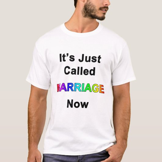 Het Heet Nu Eenvoudigweg Huwelijk T-shirt (Voorkant)
