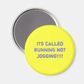 Het heet RUNNING not jogging!!!! Magneet (Voorkant / Achterkant)
