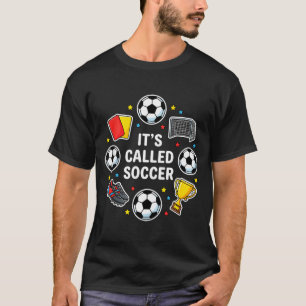 Het Heet Voetbal Grappige Sticker Stijl Voetbal De T-shirt