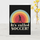 Het Heet Voetbal Grappige Voetbal  Kaart (Gele Bloem)
