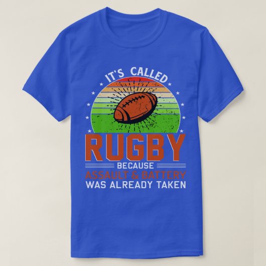 Het heette Rugby omdat aanval en batterij was een T-shirt (Design voorkant)