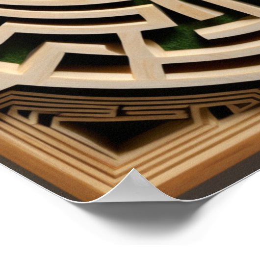 Het heggendoolhof poster (Hoek)