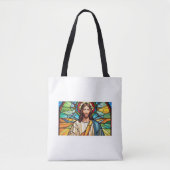 Het Heilig Gezicht van Jesus Shoulder Classic Canv Tote Bag (Voorkant)