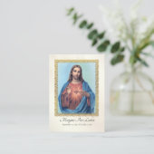 Het Heilig Hart van Jezus Begrafenis Kaart Plaatskaartje (Staand voorkant)