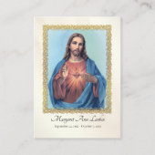 Het Heilig Hart van Jezus Begrafenis Kaart Plaatskaartje (Voorkant)