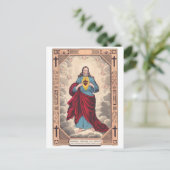 Het Heilig Hart van Jezus Briefkaart (Staand voorkant)