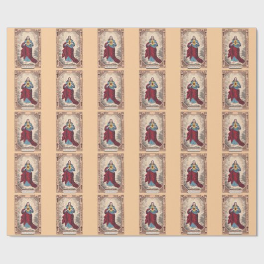 Het Heilig Hart van Jezus Cadeaupapier (Vlak)