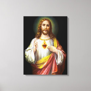 Het Heilig Hart van Jezus Christus Canvas Afdruk