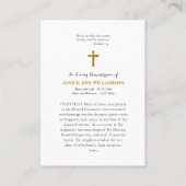 Het Heilig Hart van Jezus Christus Gedachtenisgebe Plaatskaartje (Achterkant)