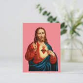 Het Heilig Hart van Jezus Heilige kaart (Staand voorkant)