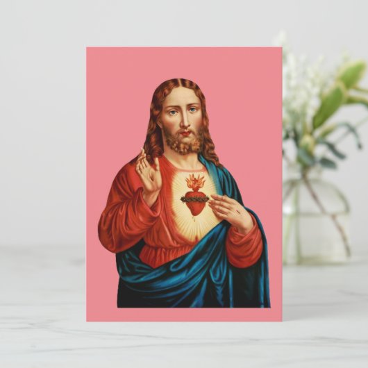 Het Heilig Hart van Jezus Kaart (Staand voorkant)