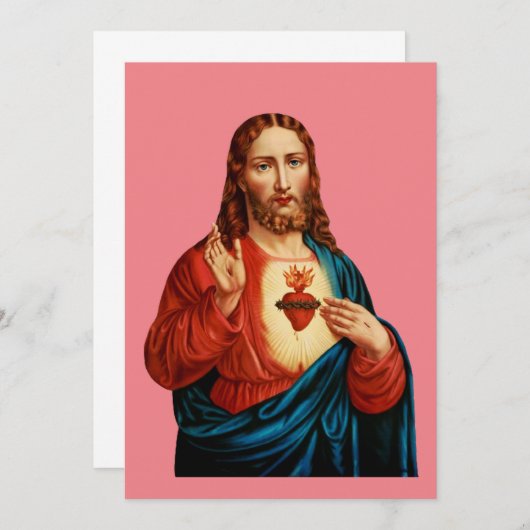Het Heilig Hart van Jezus Kaart (Voorkant / Achterkant)