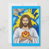 Het Heilig Hart van Jezus Kaart (Voorkant)