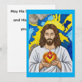 Het Heilig Hart van Jezus Kaart (Voorkant / Achterkant)