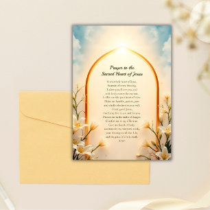Het Heilig Hart van Jezus Kaart Notitiekaartje