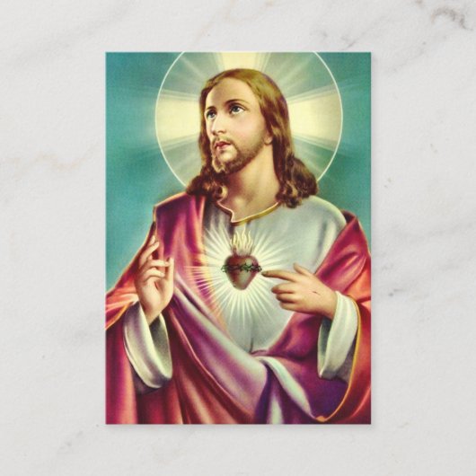 Het Heilig Hart van Jezus Kaart van het Begrafenis Plaatskaartje (Voorkant)