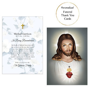 Het Heilig Hart van Jezus Katholieke Gedenkplek Bedankkaart