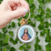 Het Heilig Hart van Jezus Keyring Sleutelhanger (Hand)
