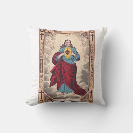 Het Heilig Hart van Jezus Kussen (Voorkant)