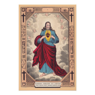 Het Heilig Hart van Jezus Perfect Poster