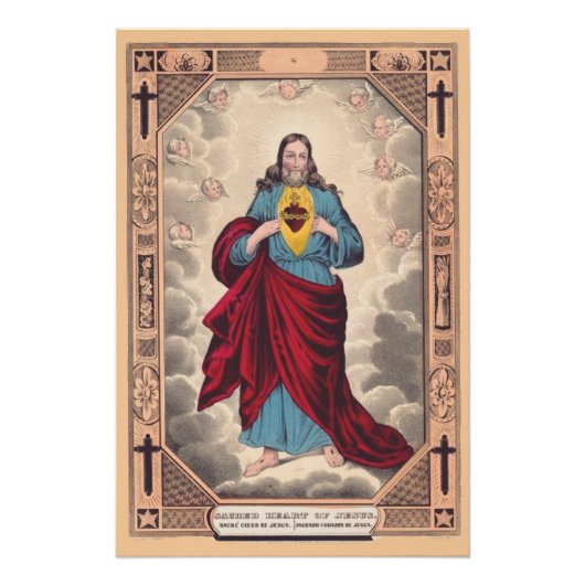 Het Heilig Hart van Jezus Perfect Poster (Voorkant)