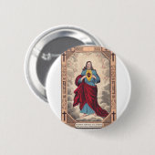 Het Heilig Hart van Jezus Ronde Button 5,7 Cm (Voorkant /achterkant)