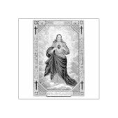 Het Heilig Hart van Jezus Rubberstempel (Afrduk)